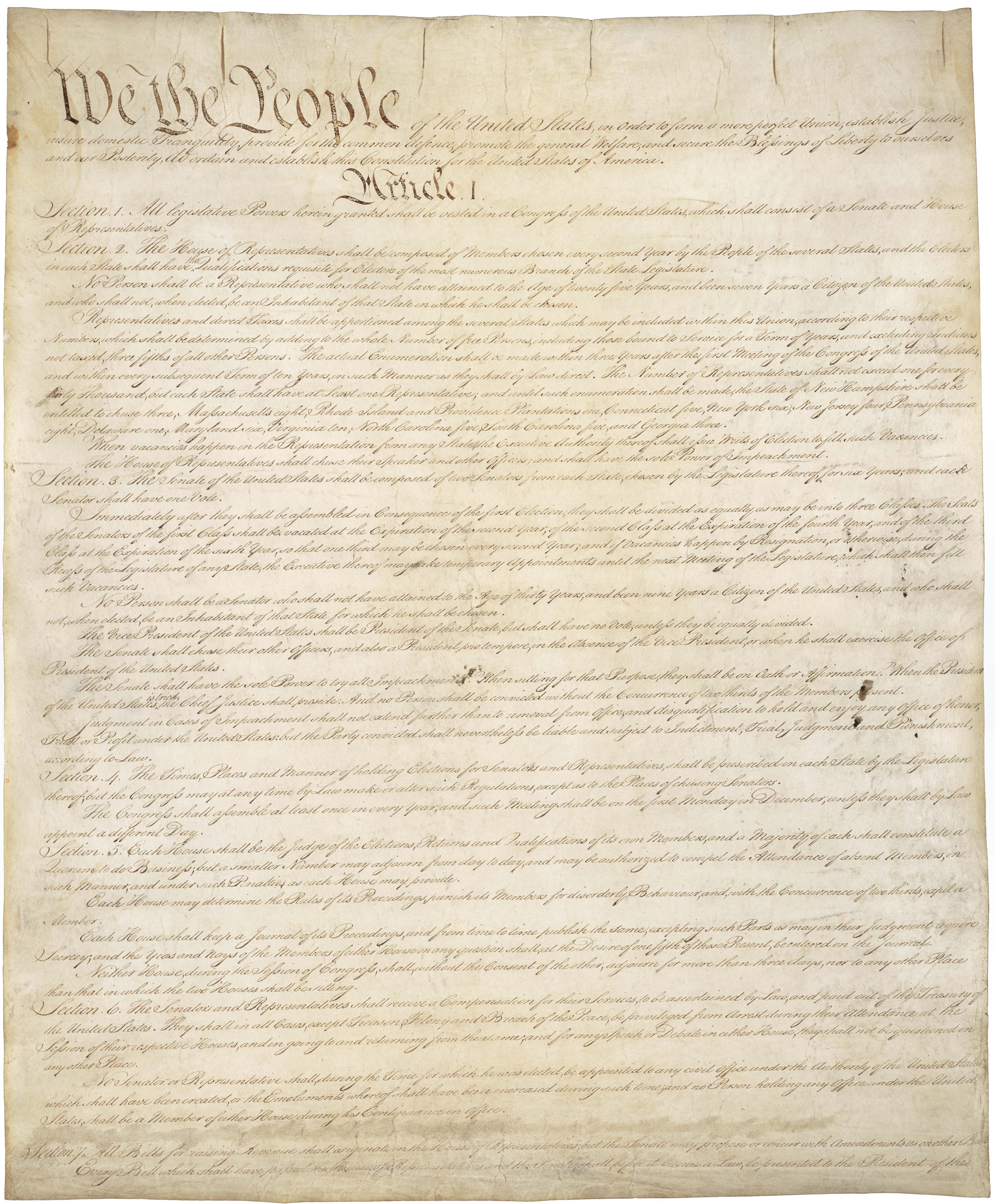 U.S. Constitution Page 1